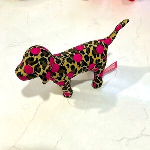 New with tags leopard with pink polka dots VS Pink mascot dog!